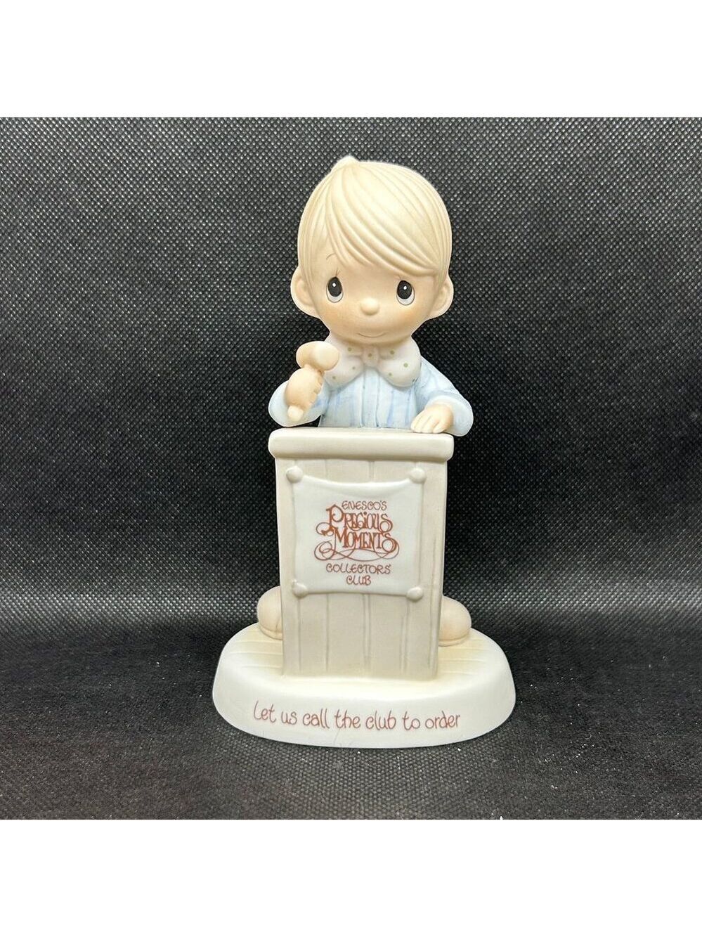 Precious Moments “Let us call the club to order" figurine